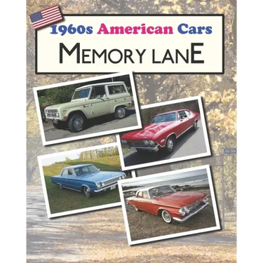 1960s American Cars Memory Lane: large print picture book for dementia patients