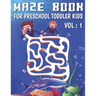 Maze Book For Preschool Toddler Kids: Activity workbook, Brainstorm Maze Runner and Puzzle Book for toddler kids age 4-5