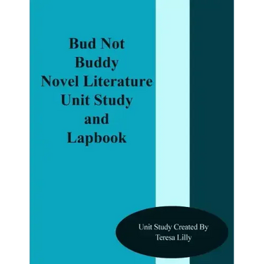 Bud Not Buddy Novel Literature Unit Study and Lapbook