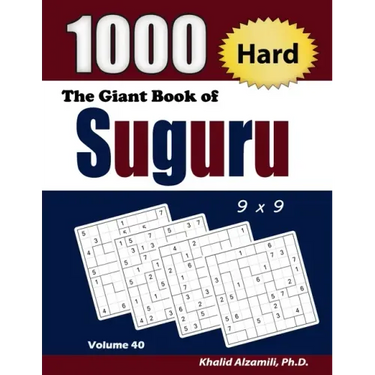 The Giant Book of Suguru: 1000 Hard Number Blocks (9x9) Puzzles