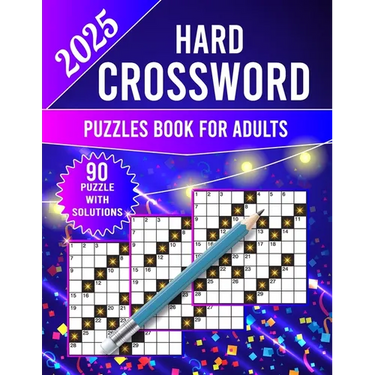 2025 Hard Crossword Puzzles Book For Adults: New Only Hard Crossword Puzzles For Adults And Seniors. (crossword puzzle books for adults)