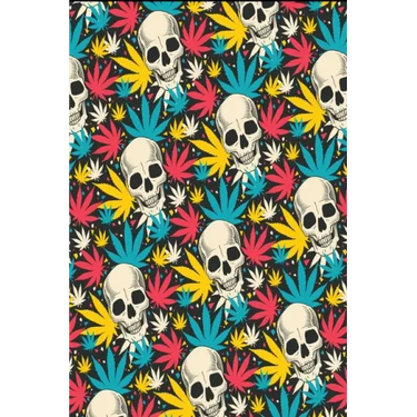 120 Pages DINA5: Cannabis Graphic Jorunal Book For Marijuana Smoker 120 Pages DINA5