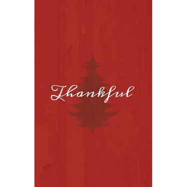Thankful: A Red Hardcover Decorative Book for Decoration with Spine Text to Stack on Bookshelves, Decorate Coffee Tables, Christmas Decor, Holiday Dec