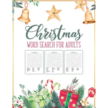 Christmas Word Search For Adults: Puzzle Book Holiday Fun For Adults and Kids Activities Crafts Games
