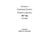 Marriages of Chatham County, North Carolina, 1772-1868