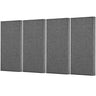 4 PCS Acoustic Wall Panels 2 in Thick 23.6 x 11.8 in Self-adhesive Gray