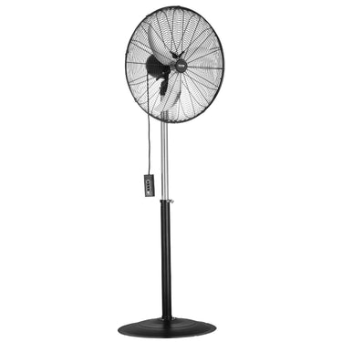 24" Industrial Pedestal Fan 3-Speed Oscillating Fan with Adjustable Height