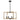 6-Light Chandelier Metal Modern Chandelier Adjustable Height for Ceilings