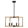 6-Light Chandelier Metal Modern Chandelier Adjustable Height for Ceilings