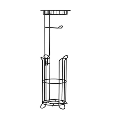 Free Standing Toilet Paper Holder with Shelf Mega Rolls Toilet Roll Holder