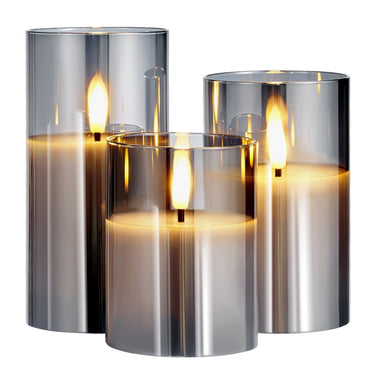 Flameless LED Candles 3 Pack Battery Operated Candles with Remote Control