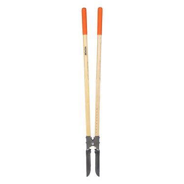 Post Hole Digger with Wood Handle and Scale Markings 57.5" Manual Hole Digger