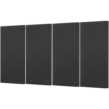4 PCS Acoustic Wall Panels 2 in Thick 23.6 x 11.8 in Self-adhesive Black