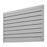 2 x 4 ft Slat Wall Paneling PVC Grey Garage Slatwall with Modular Design