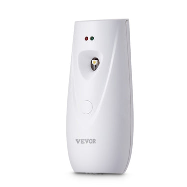 Automatic Air Freshener Spray Dispenser, 4-Pack, Wall Mounted or Free Standing, Battery Operated, Multiple Time Settings for Home, Indoor, Bathrooms, Offices, Hotels, Commercial Places, White