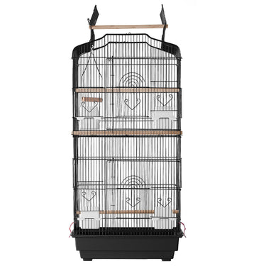 Bird Flight Cage 39 in Hanging Metal Parakeet Cage for Cockatiels Parrot