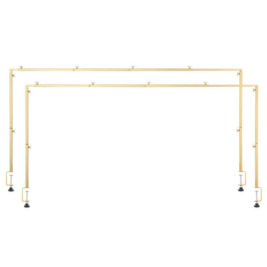 2Pcs Over The Table Rod Stand with Clamp Arch Frame Decor 28"-98" L Adjustable