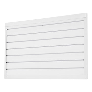 2 x 4 ft Slat Wall Paneling PVC White Garage Slatwall with Modular Design