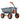 Dump Cart, Poly Garden Dump Cart with Easy to Assemble Steel Frame, Dump Wagon with 2-in-1 Convertible Handle, 6.48 cu.ft Utility Wheelbarrow 1200 lbs Capacity, 13 inch Tires
