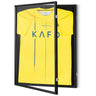 2PCs Jersey Display Frame Case, 23.3x31.2x1.5 in, Large Lockable Sport Jersey Shadow Box with 98% UV Protection PC Glass and Hangers, for Baseball Basketball Football Hockey Shirt and Uniform