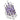 LOA933 - Rhodium Brass Ring with AAA Grade CZ in Amethyst