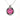 LOAS1318 - Rhodium 925 Sterling Silver Chain Pendant with AAA Grade CZ in Rose