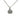 LOA1163 - Rhodium Brass Chain Pendant with Top Grade Crystal in Clear