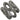 1W033 - Ruthenium Brass Ring with Top Grade Crystal in Black Diamond