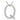21616 - Rhodium Brass Pendant with AAA Grade CZ in Clear