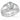 1W164 - Rhodium Brass Ring with AAA Grade CZ in Clear