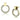 TK2271 - IP Gold(Ion Plating) Stainless Steel Earrings with Top Grade Crystal in Clear