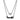 TK2628 - IP Black(Ion Plating) Stainless Steel Necklace with Synthetic Glass Bead in Gray