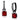 TK2626 - IP Black(Ion Plating) Stainless Steel Earrings with Synthetic Synthetic Glass in Siam
