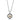 TK2527 - Two-Tone IP Gold (Ion Plating) Stainless Steel Chain Pendant with Top Grade Crystal in Garnet