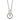 TK2524 - IP Black(Ion Plating) Stainless Steel Chain Pendant with Leather in White
