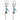 TK2721 - IP Light Black (IP Gun) Stainless Steel Earrings with Synthetic Pearl in White
