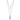TK2703 - IP Light Black (IP Gun) Stainless Steel Chain Pendant with Top Grade Crystal in Clear