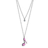 TK2703 - IP Light Black (IP Gun) Stainless Steel Chain Pendant with Top Grade Crystal in Clear