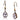 TK2727 - IP Coffee light Stainless Steel Earrings with Top Grade Crystal in Light Peach