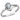 DA165 - High polished (no plating) Stainless Steel Ring with AAA Grade CZ in Clear