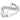 DA054 - High polished (no plating) Stainless Steel Ring with AAA Grade CZ in Clear