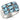 6X002 - High-Polished 925 Sterling Silver Ring with Synthetic Spinel in Sea Blue