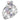3W290 - Rhodium Brass Ring with AAA Grade CZ in Multi Color