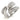 9W076 - Rhodium Brass Ring with AAA Grade CZ in Clear