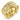 8X014 - Gold 925 Sterling Silver Ring with AAA Grade CZ in Clear