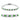 46906 - Rhodium Brass Bracelet with Synthetic Spinel in Emerald
