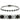 46903 - Rhodium Brass Bracelet with AAA Grade CZ in Black Diamond