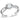 DA002 - High polished (no plating) Stainless Steel Ring with AAA Grade CZ in Clear