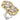 7X190 - Rhodium 925 Sterling Silver Ring with AAA Grade CZ in Multi Color