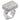 7X196 - Rhodium 925 Sterling Silver Ring with AAA Grade CZ in Clear